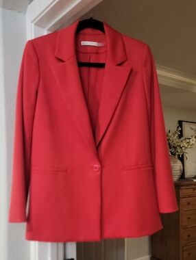 Alice + Olivia Blazer, Red, Size 2